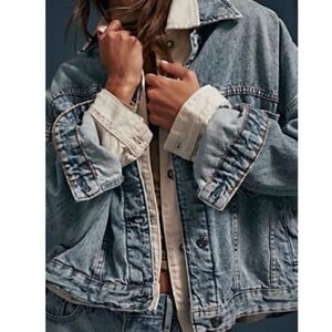 We The Free Opal Swing Denim Jacket, Ocean Night